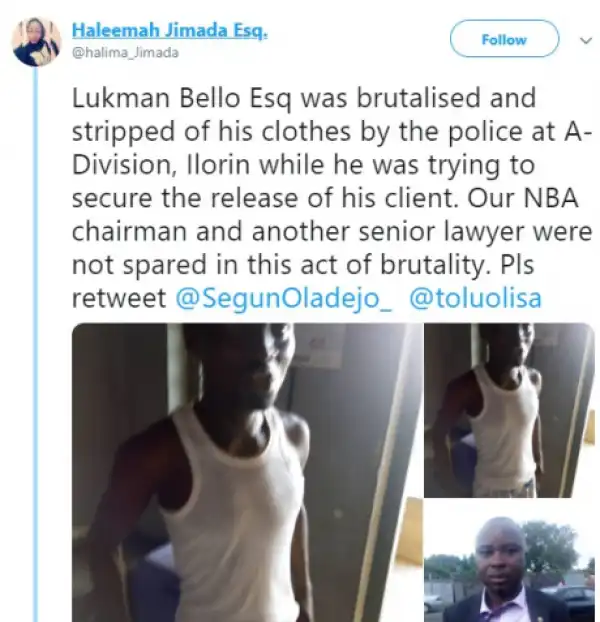 Lawyer Stripped Of His Clothes, Thrown Into Cell While Trying To Release Client
